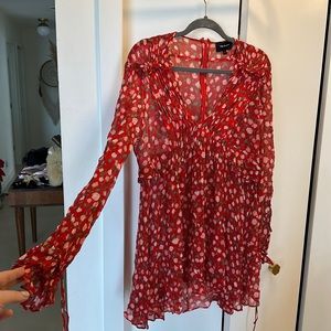 Kooples red mini dress